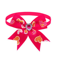 HKM-302995 Pet Love Candy Color Diamond Bow Tie for Pets - Polyester Spring & Autumn Accessory