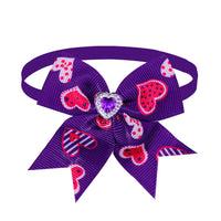 HKM-302995 Pet Love Candy Color Diamond Bow Tie for Pets - Polyester Spring & Autumn Accessory