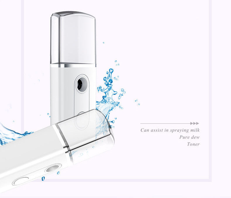 HKM-296275 Portable Nano Facial Mist Humidifier with 20ml Water Tank for Skin Hydration and Care