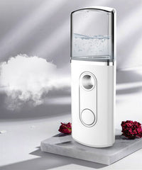 HKM-296275 Portable Nano Facial Mist Humidifier with 20ml Water Tank for Skin Hydration and Care