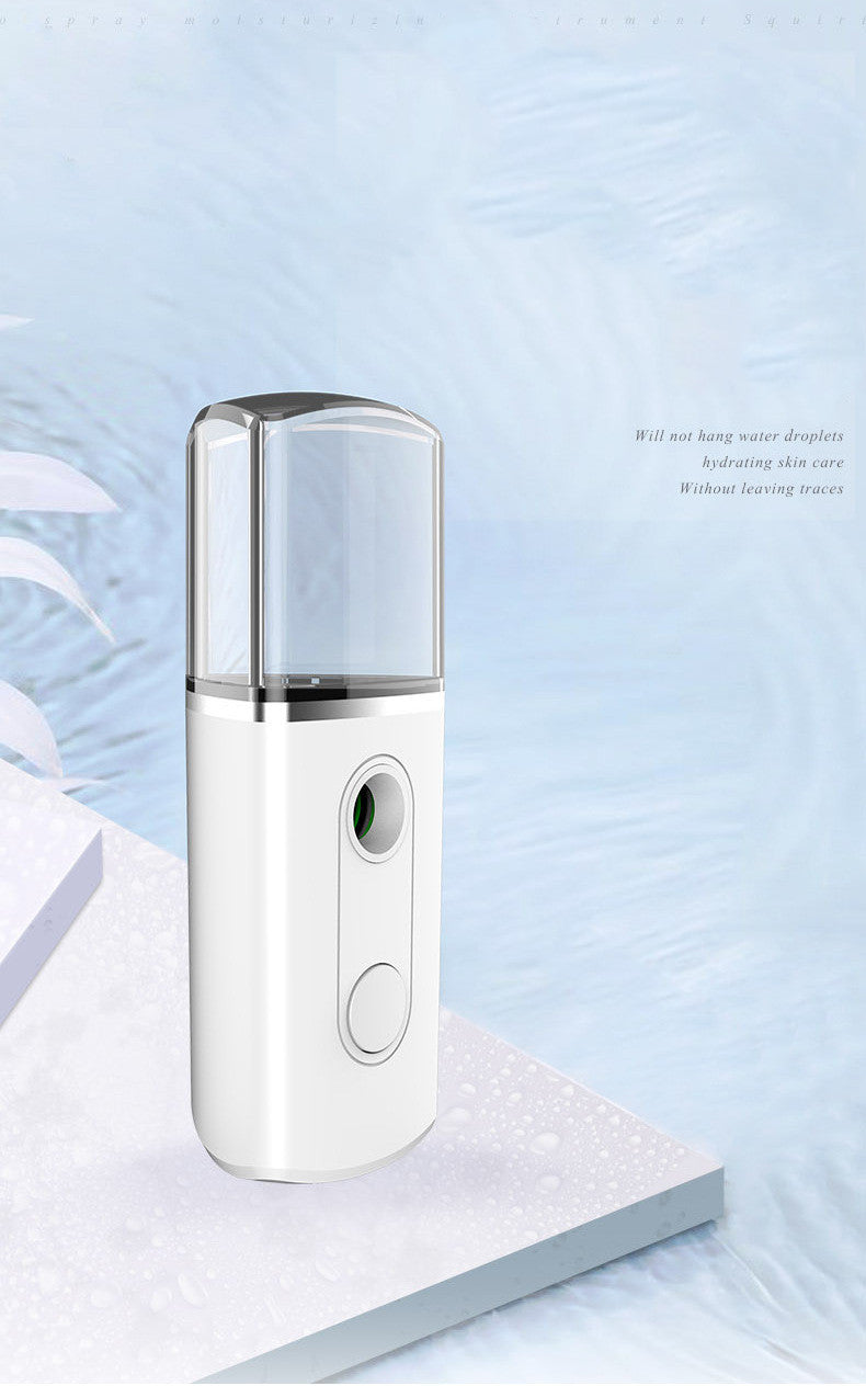 HKM-296275 Portable Nano Facial Mist Humidifier with 20ml Water Tank for Skin Hydration and Care