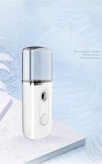 HKM-296275 Portable Nano Facial Mist Humidifier with 20ml Water Tank for Skin Hydration and Care