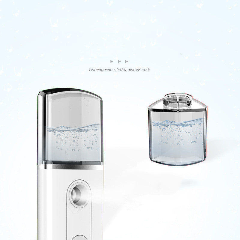 HKM-296275 Portable Nano Facial Mist Humidifier with 20ml Water Tank for Skin Hydration and Care