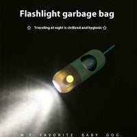 HKM-803859 LED Pet Waste Bag Dispenser for Dogs and Cats - Poop Scooper Bags Holder and Cleaning Accessory