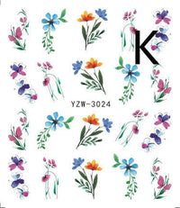 HKM-917779 Black Butterfly Water Nail Art Stickers - Simple and Stylish Design, 6.2 x 5.5 CM