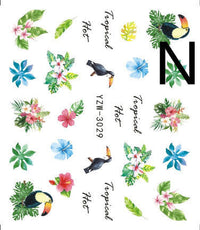HKM-917779 Black Butterfly Water Nail Art Stickers - Simple and Stylish Design, 6.2 x 5.5 CM