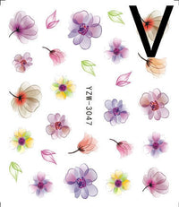HKM-917779 Black Butterfly Water Nail Art Stickers - Simple and Stylish Design, 6.2 x 5.5 CM