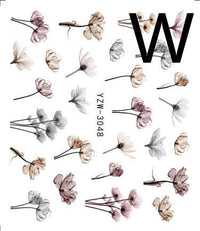 HKM-917779 Black Butterfly Water Nail Art Stickers - Simple and Stylish Design, 6.2 x 5.5 CM