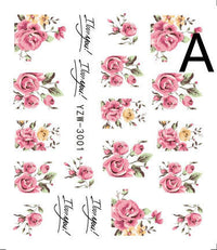 HKM-917779 Black Butterfly Water Nail Art Stickers - Simple and Stylish Design, 6.2 x 5.5 CM