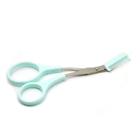 HKM-288019 Eyebrow Trimmer Scissors with Built-in Comb for Precision Grooming and Shaping