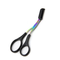 HKM-288019 Eyebrow Trimmer Scissors with Built-in Comb for Precision Grooming and Shaping