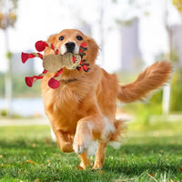 HKM-057939 Interactive Christmas Squeaky Plush Dog Toy for Aggressive Chewers - Ideal for Indoor and Outdoor Play