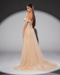 HKM-633299 Elegant Golden Dress for Women's Special Occasions, Style EZ25204