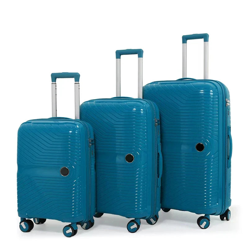 KTX-043155 Soft ABS Luggage Set with Trolley - 20, 24, 28 Inch Travel Suitcases