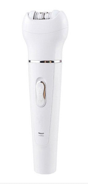 HKM-137875 5-in-1 Multi-Functional Portable Face and Body Electric Massager and Skin Care Scrubber with Latex Brush Heads