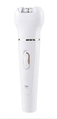 HKM-137875 5-in-1 Multi-Functional Portable Face and Body Electric Massager and Skin Care Scrubber with Latex Brush Heads