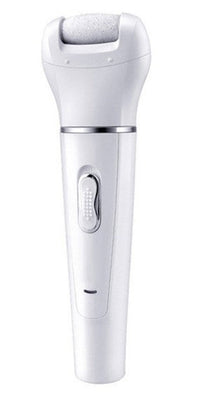 HKM-137875 5-in-1 Multi-Functional Portable Face and Body Electric Massager and Skin Care Scrubber with Latex Brush Heads