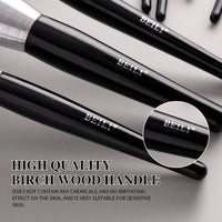 HKM-480339 10-Piece Christmas Makeup Brush Set with Synthetic Kabuki Brushes for Foundation, Concealer, and Eyeshadow Application