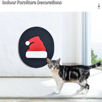 HKM-920915 Wall-Mounted Cat Scratching Pad with Catnip - Durable Corrugated Cardboard for Indoor Cats