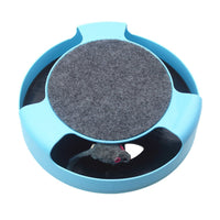HKM-662099 Interactive Cat Toy with Scratchpad - Battery-Free Rotating Fun for Cats
