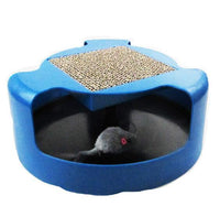 HKM-662099 Interactive Cat Toy with Scratchpad - Battery-Free Rotating Fun for Cats