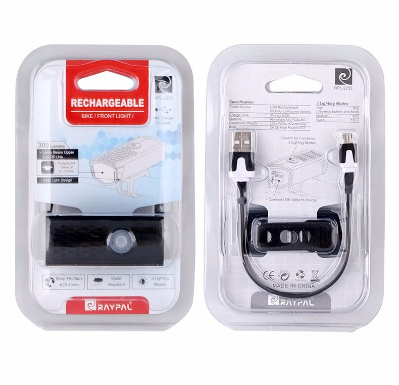HKM-430739 USB Rechargeable Night Riding Bicycle Lights