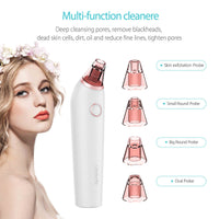 HKM-882131 Electric Micro-Crystal Blackhead Suction Device with Adjustable Suction Levels and Probes for Pore Cleaning
