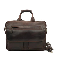 HKM-824019 Leather Crossbody Briefcase for Men - Custom Logo Business Handbag