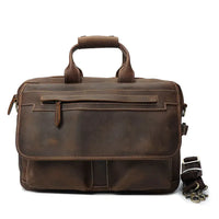HKM-824019 Leather Crossbody Briefcase for Men - Custom Logo Business Handbag