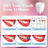 HKM-292883 Fashionable Tooth Gems for Dental Decoration - Crystal Teeth Jewelry Ornaments