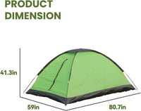 HKM-778515 Lightweight 2-Person Waterproof Dome Tent with Carry Bag for Outdoor Activities