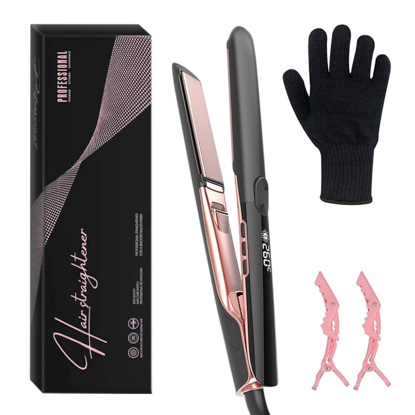 HKM-282323 Anion Hair Straightener and Curler with Real-Time Temperature Display