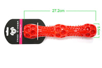 HKM-595411 Durable Dog Vocal Stick for Fetch and Dental Care – Soft & Hard Plastic, Squeaky Play Toy, Two Sizes Available