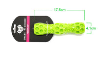 HKM-595411 Durable Dog Vocal Stick for Fetch and Dental Care – Soft & Hard Plastic, Squeaky Play Toy, Two Sizes Available