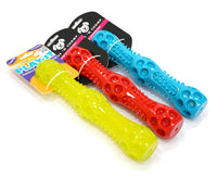 HKM-595411 Durable Dog Vocal Stick for Fetch and Dental Care – Soft & Hard Plastic, Squeaky Play Toy, Two Sizes Available