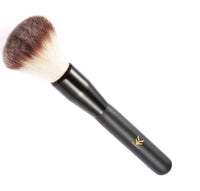 HKM-740179 Flower Face Makeup Brush with Wooden Handle and Rayon Nylon Hair for Blush and Eyeshadow Touchups