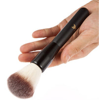 HKM-740179 Flower Face Makeup Brush with Wooden Handle and Rayon Nylon Hair for Blush and Eyeshadow Touchups