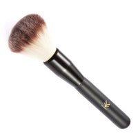 HKM-740179 Flower Face Makeup Brush with Wooden Handle and Rayon Nylon Hair for Blush and Eyeshadow Touchups