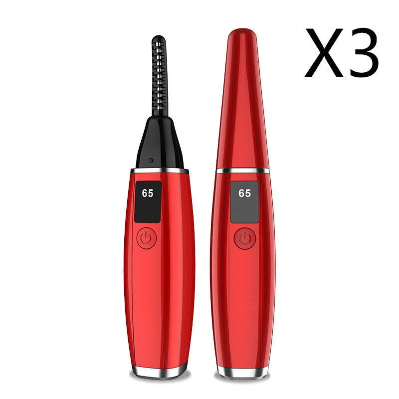HKM-848211 Portable Electric Eyelash Curler - Compact Design, Rapid Heating, Rechargeable Battery