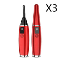 HKM-848211 Portable Electric Eyelash Curler - Compact Design, Rapid Heating, Rechargeable Battery