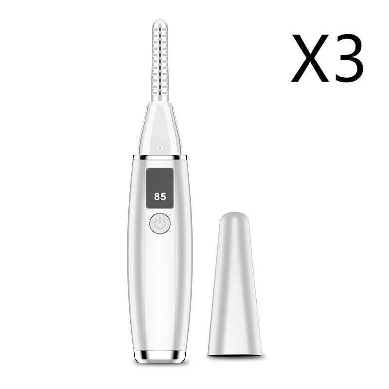 HKM-848211 Portable Electric Eyelash Curler - Compact Design, Rapid Heating, Rechargeable Battery