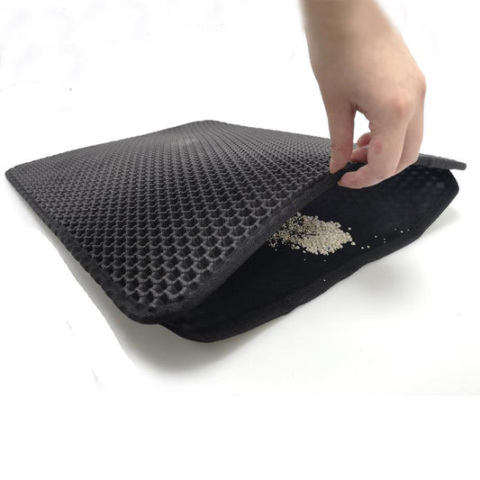 JMT-126026 Double-Layer Washable EVA Cat and Dog Litter Mat - Multiple Sizes and Colors Available