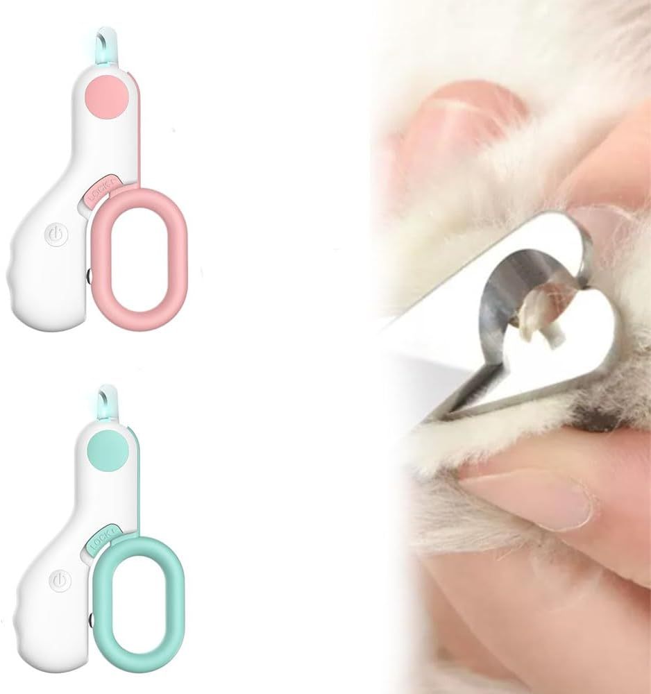 HKM-922259 LED Pet Nail Clipper with Built-in Light for Safe and Easy Grooming of Cats and Dogs