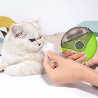 HKM-839315 3-in-1 Rotating Pet Comb Brush in Orange and Green - ABS, PC, Stainless Steel, Compact Size