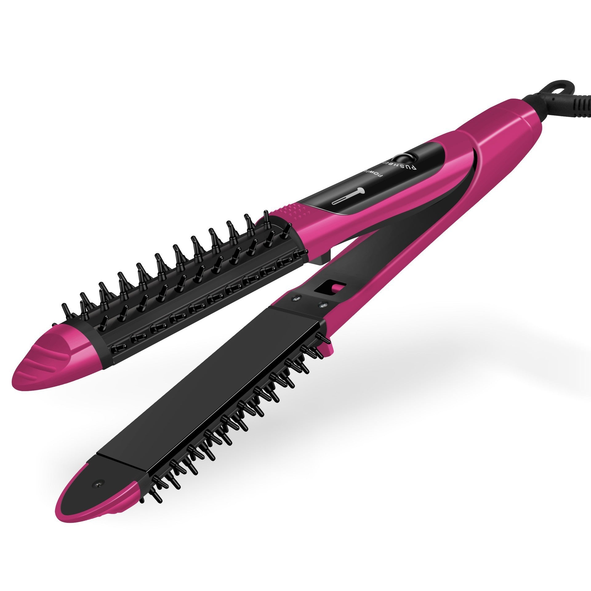 HKM-601619 Dual-Use Anti-Scalding Hair Styler with Adjustable Temperature Settings