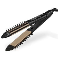 HKM-601619 Dual-Use Anti-Scalding Hair Styler with Adjustable Temperature Settings