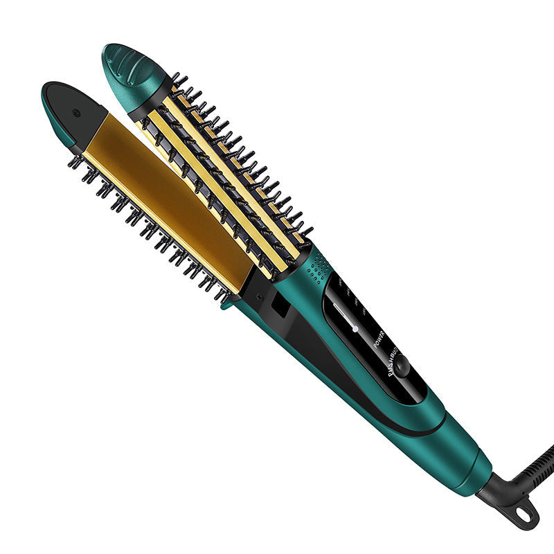 HKM-601619 Dual-Use Anti-Scalding Hair Styler with Adjustable Temperature Settings