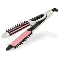 HKM-601619 Dual-Use Anti-Scalding Hair Styler with Adjustable Temperature Settings