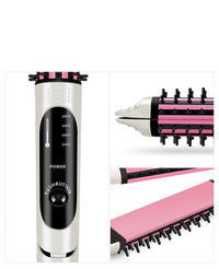 HKM-601619 Dual-Use Anti-Scalding Hair Styler with Adjustable Temperature Settings