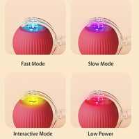 HKM-019411 Interactive 360 Smart Rolling Ball Toy for Dogs and Cats, Engaging Automatic Pet Toy with Rope, Compact Size 6.5cm